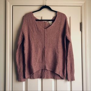 Kaisely by Anthropologie Mauve Oversized Sweater
